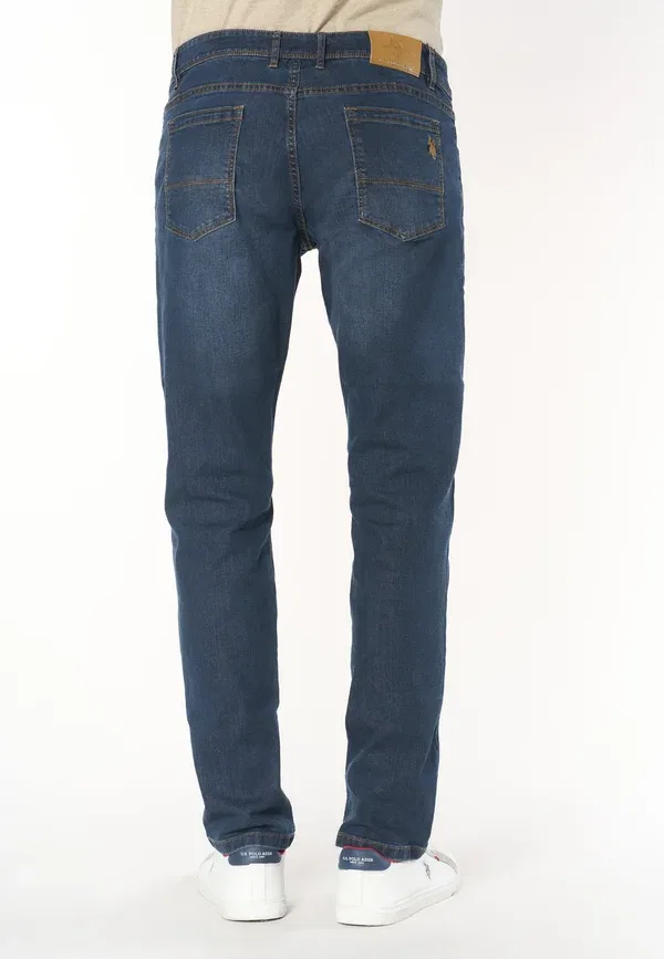 Джинсы хлопковые Straight leg U.S. Polo Assn., blu, синий — фото 3
