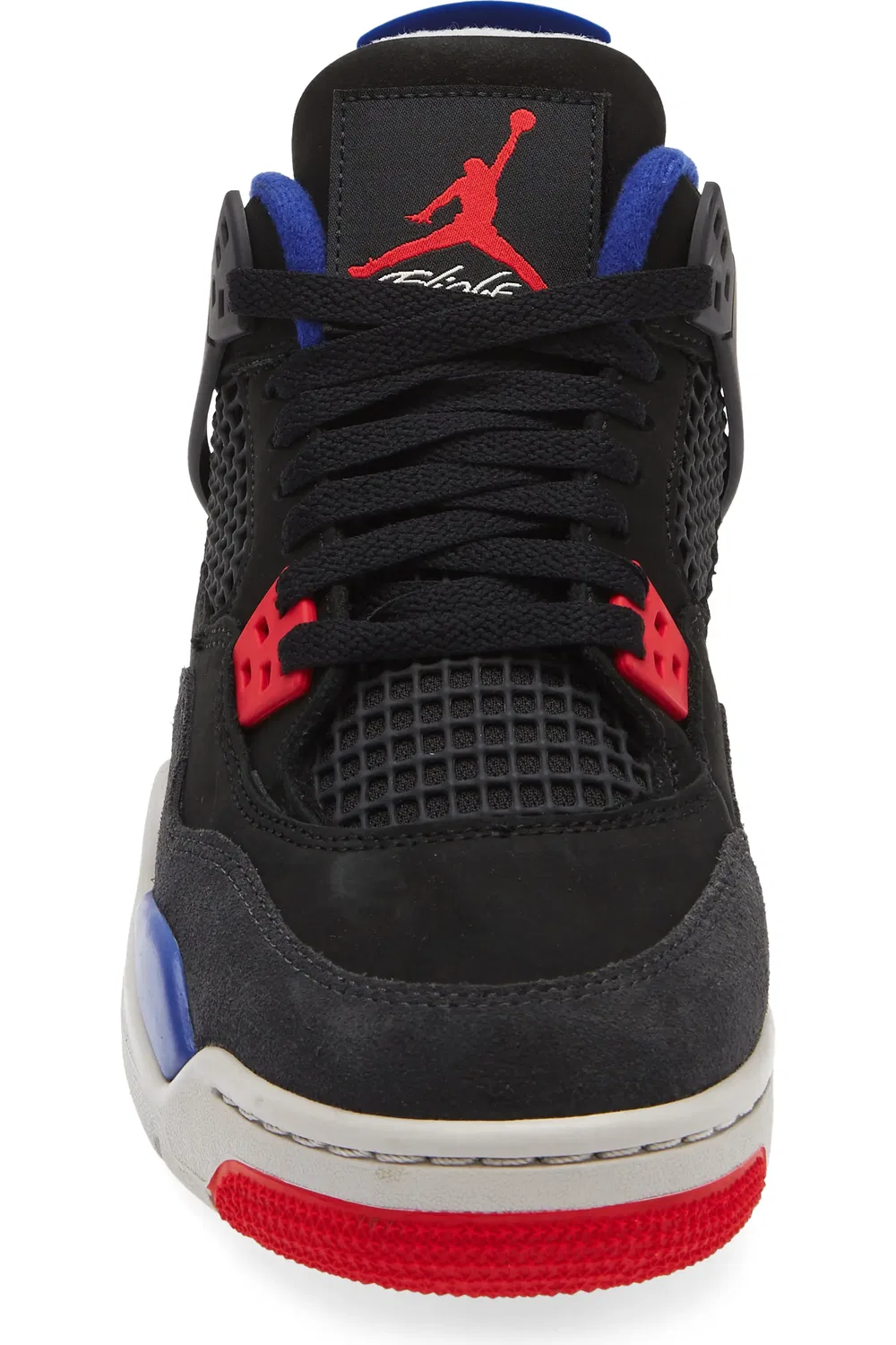 Кроссовки детские баскетбольные ретро Air Jordan 4 Retro Jordan, Black/Fire — фото 4