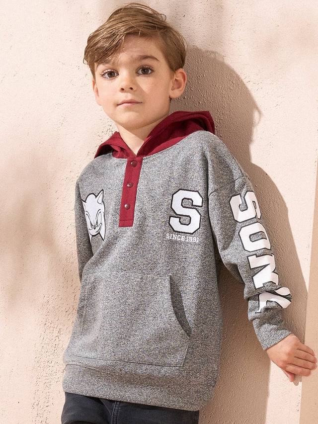 

Детская толстовка Sonic Angel & Rocket, Grey/Multi