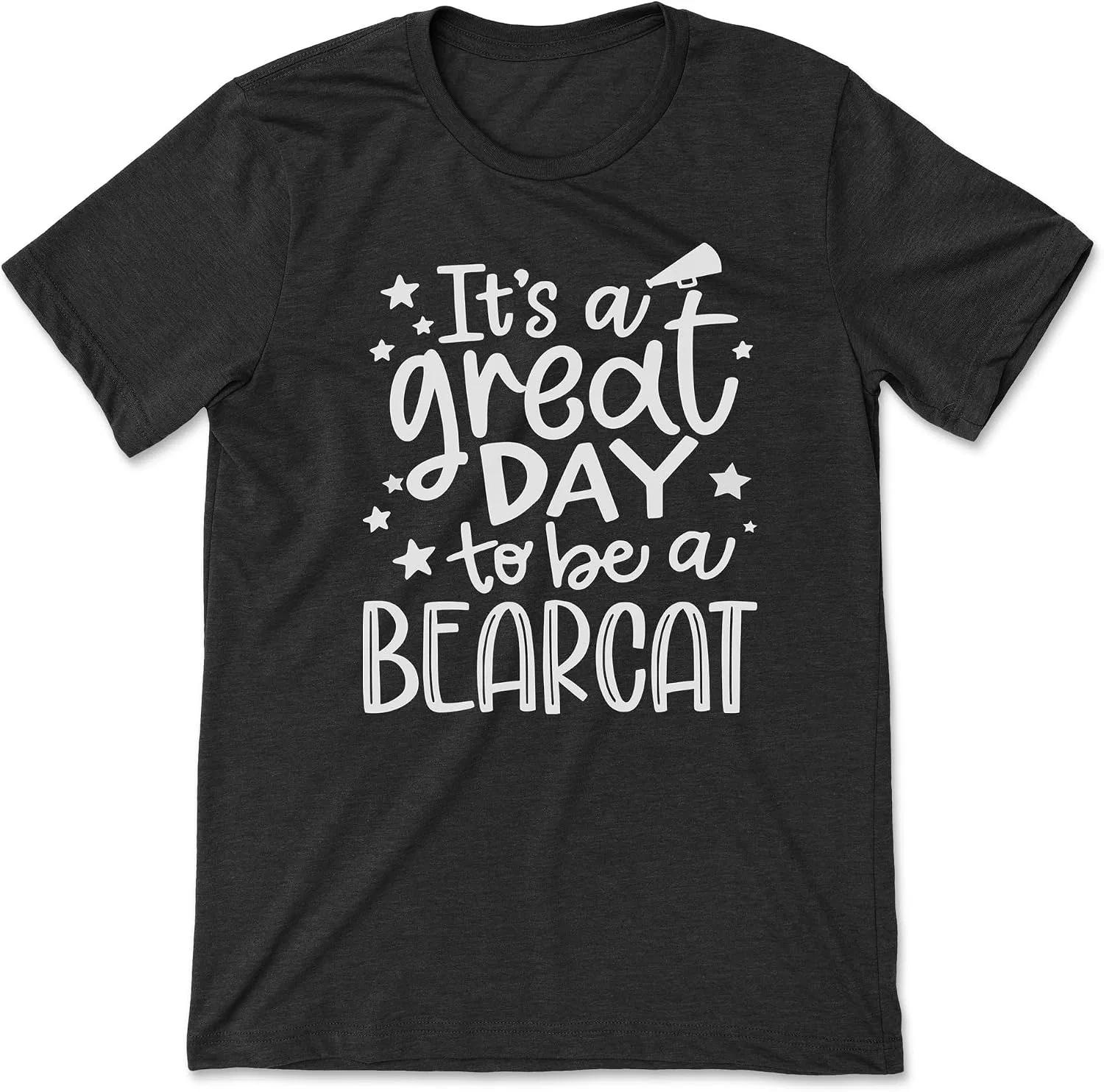 Футболка с принтом Bearcat Bella + Canvas, Heather Black