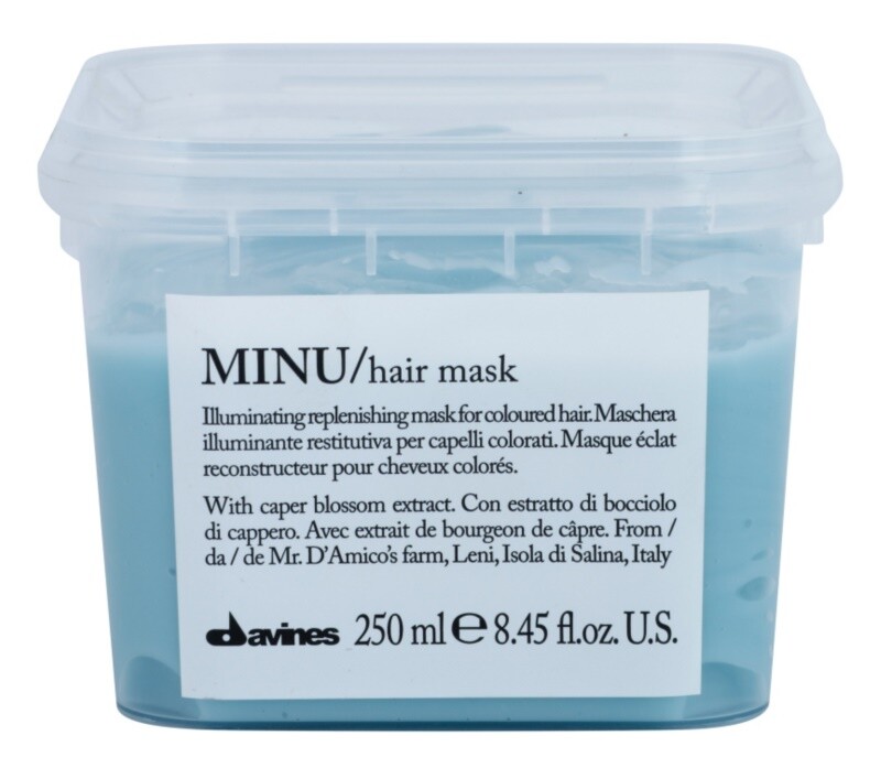 

Восстанавливающая маска для окрашенных волос Davines Minu Caper Blossom