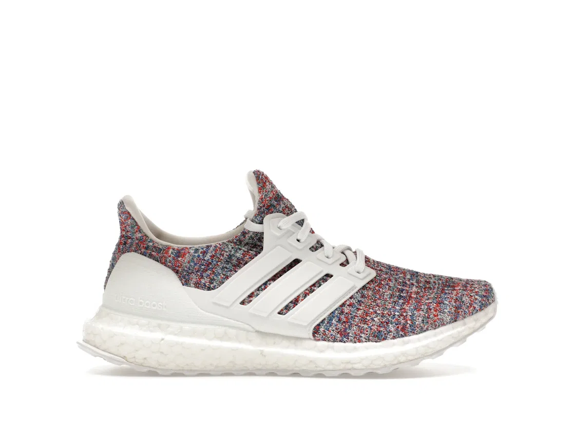 Детские кроссовки для мальчиков с технологией Boost Adidas Ultra Boost, Cloud White/Collegiate Navy
