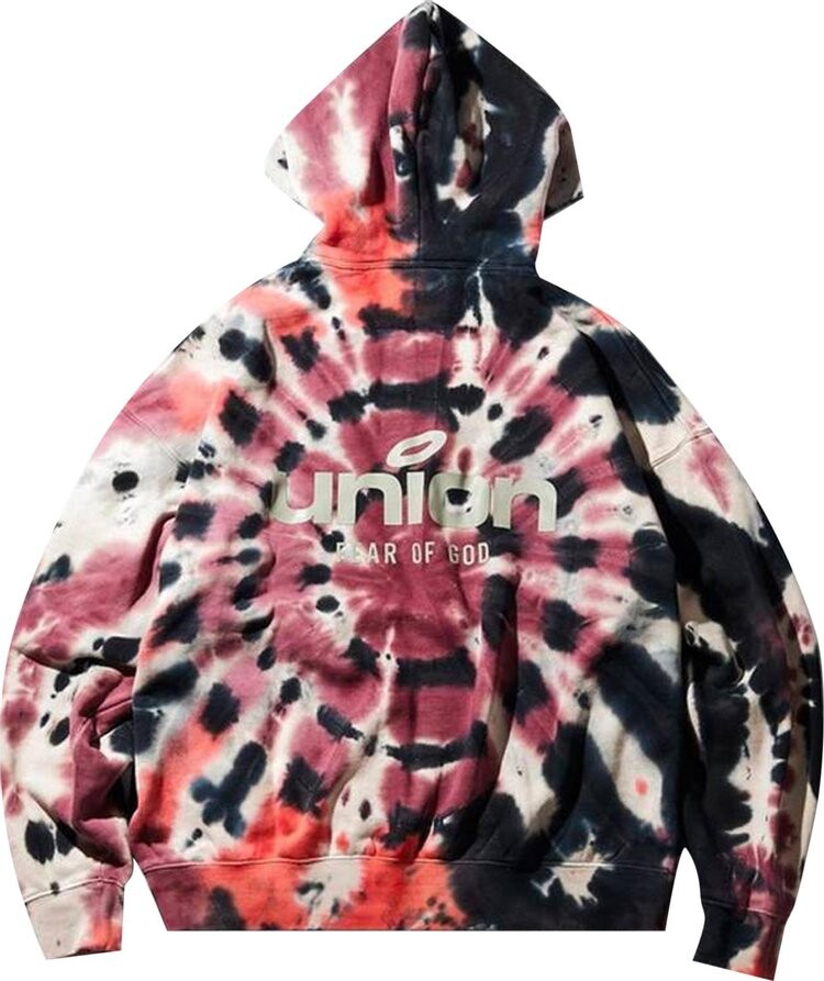 Худи Fear of God Essentials x Union Vintage Hoodie 'Tie Dye', разноцветный — фото 3