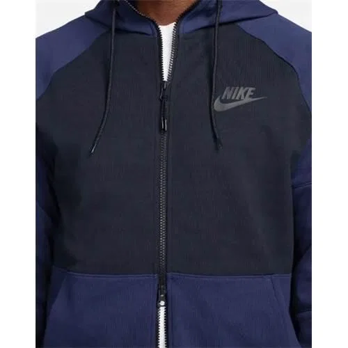 Мужской свитшот с капюшоном Nike Tech Fleece, Цвет Navyblau — фото 3