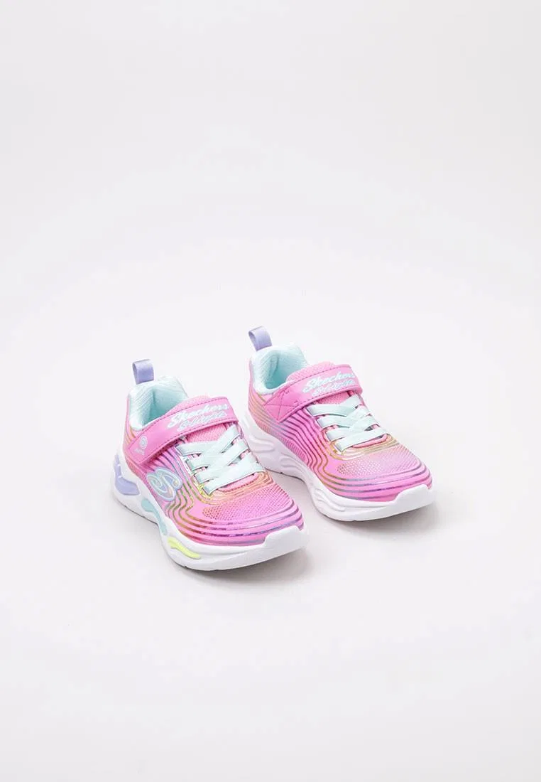 Детские кроссовки с подсветкой S-Lights Wavy Beams Skechers, Rosa — фото 2