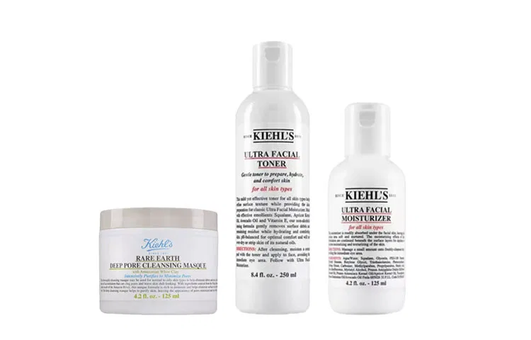 Набор для ухода за кожей Kiehl's, 125 мл + 250 мл + 125 мл, Unisex