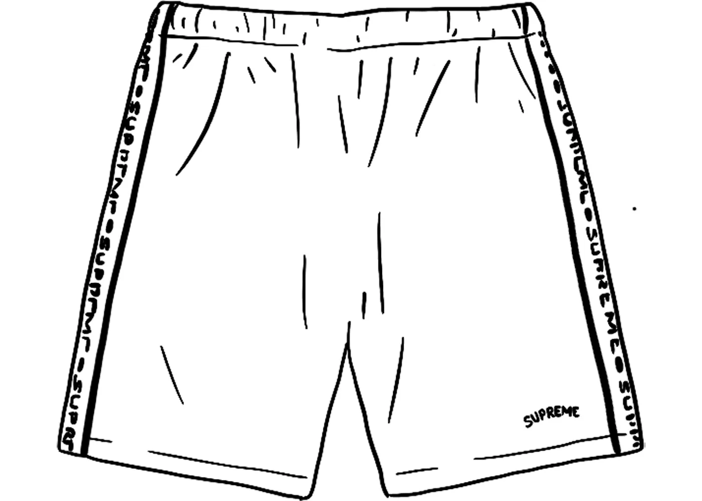 Мужские шорты Supreme Short, White