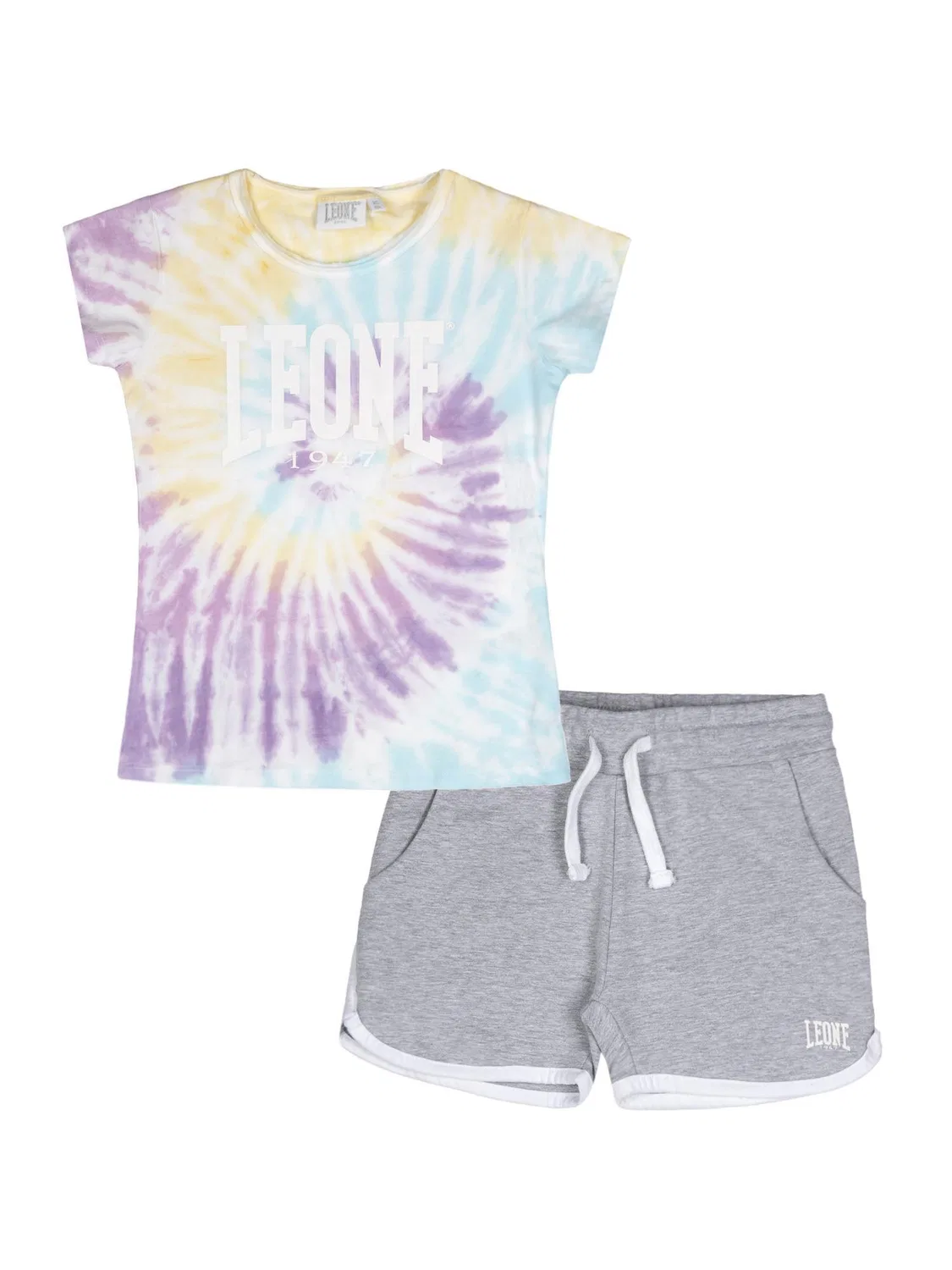 Детский комплект из хлопка с принтом Rainbow Lion для девочек, Leone 1947 Apparel, Bunt