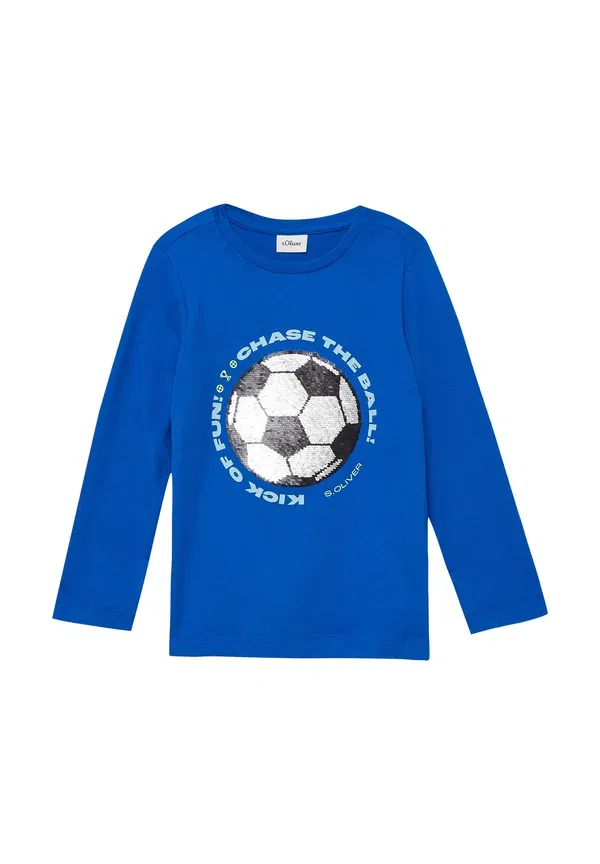 Футболка с длинным рукавом хлопок Long sleeved top S.Oliver, Royalblau, синий