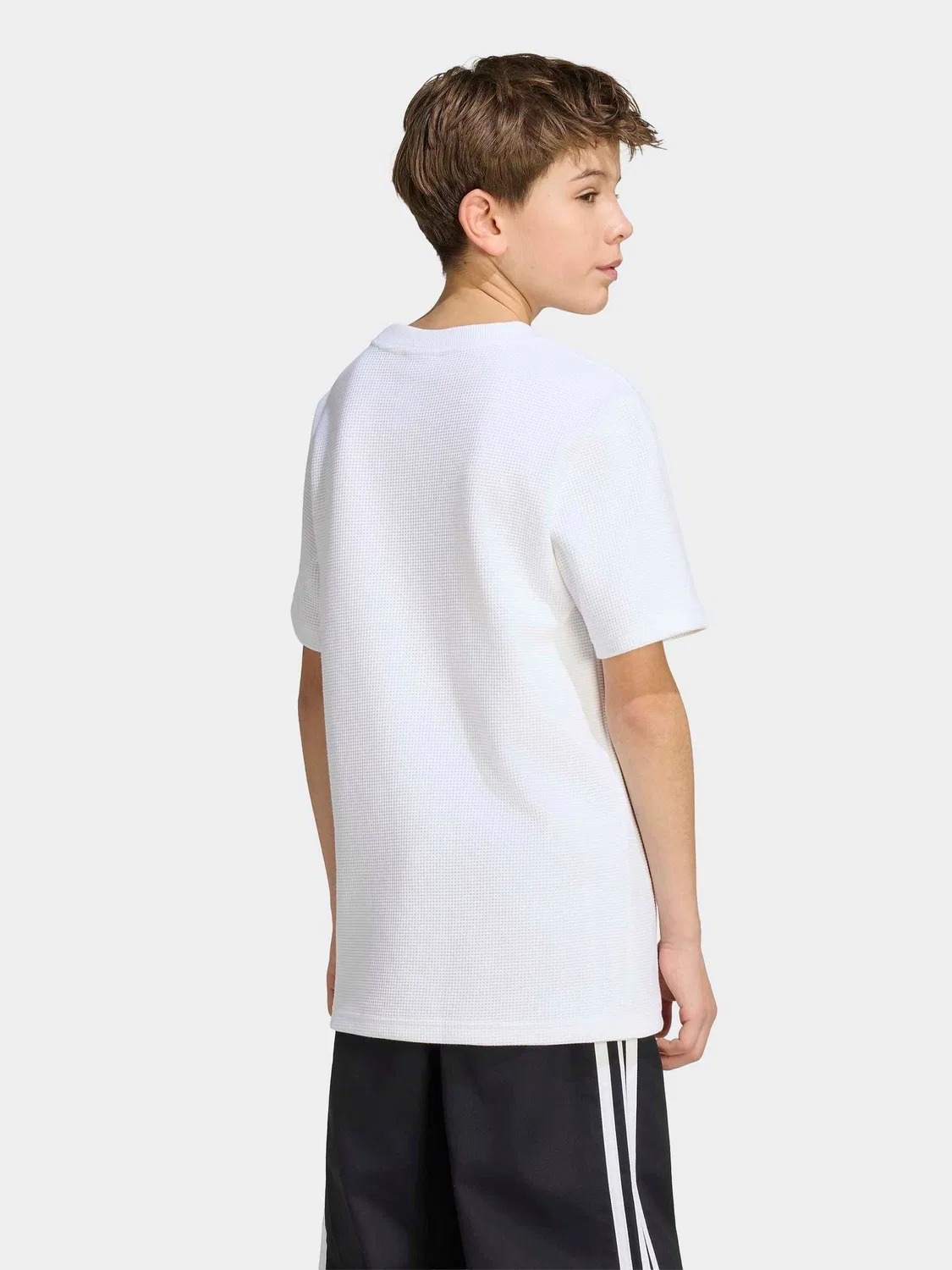 Футболка вафельная Regular, adidas Originals, белый — фото 2