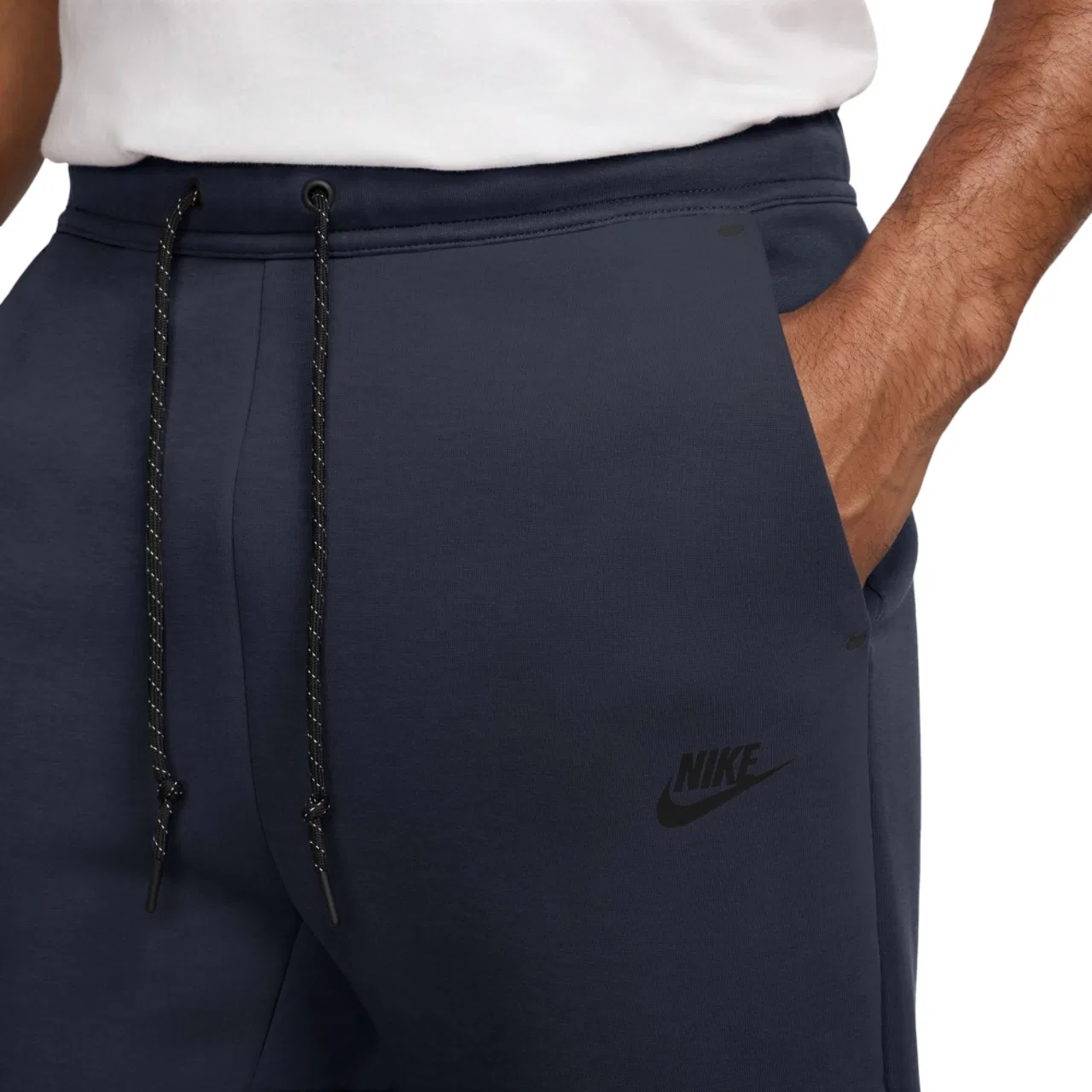 Мужские брюки-джоггеры утепленные Tech Fleece Jogger Nike, Black/Obsidian — фото 3
