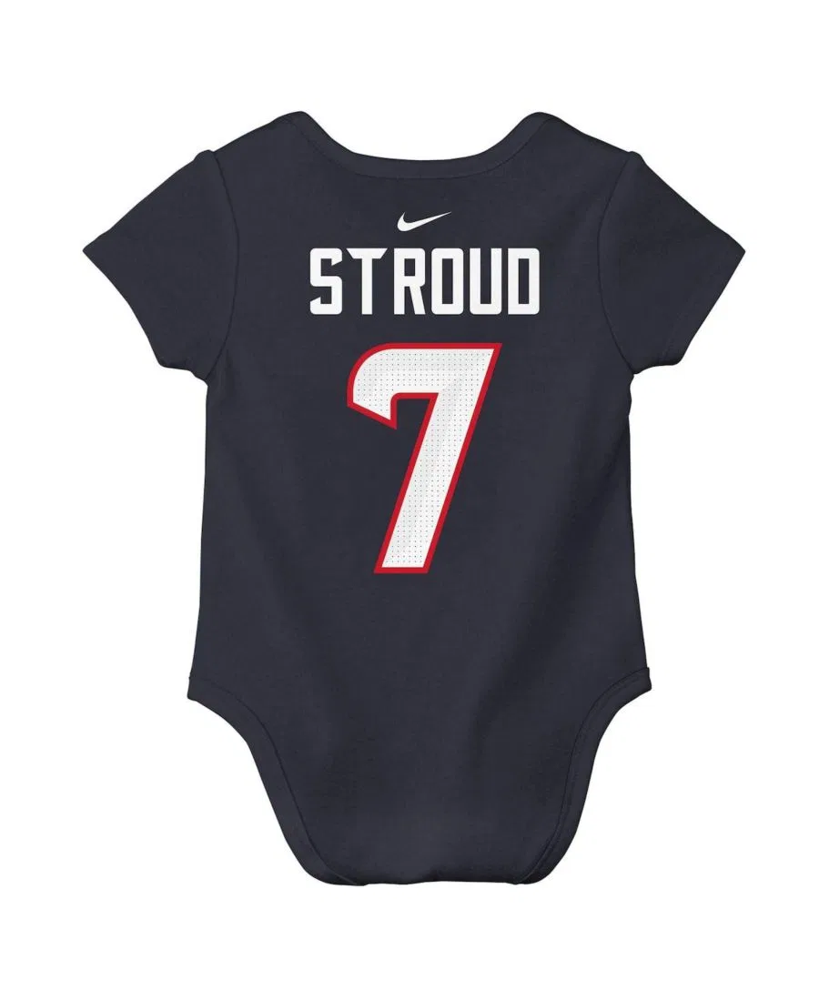 Боди с коротким рукавом C.J. Stroud Player Name Number Nike, Navy — фото 2