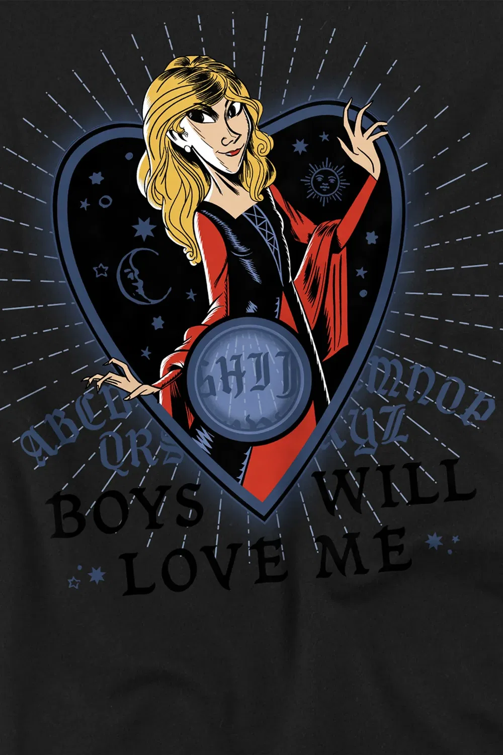 Детский свитшот с принтом Hocus Pocus Sarah Sanderson Disney, Black — фото 2
