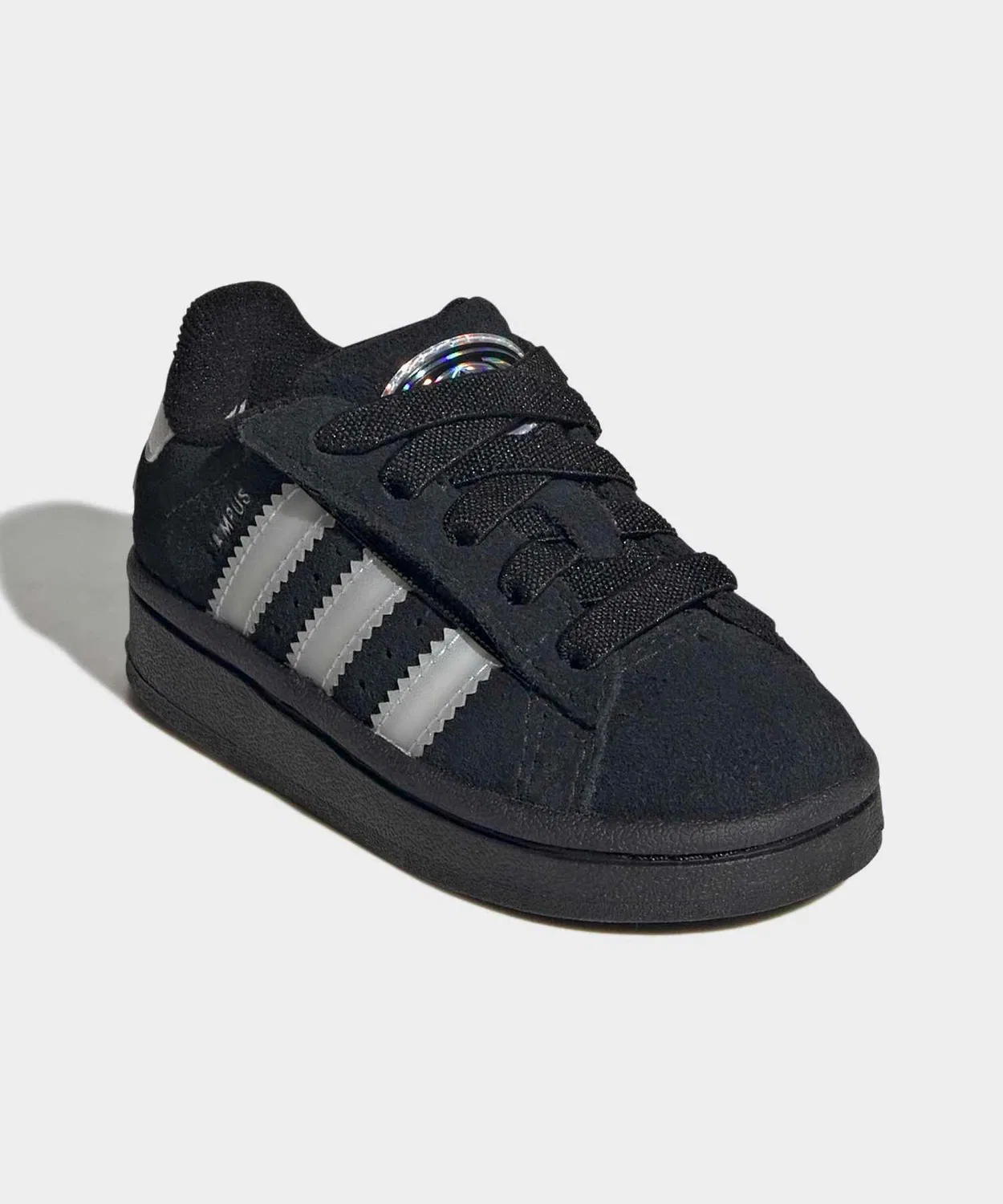 Детские кроссовки с LED-подсветкой, эластичные шнурки, Campus 00s, Adidas, Black — фото 4