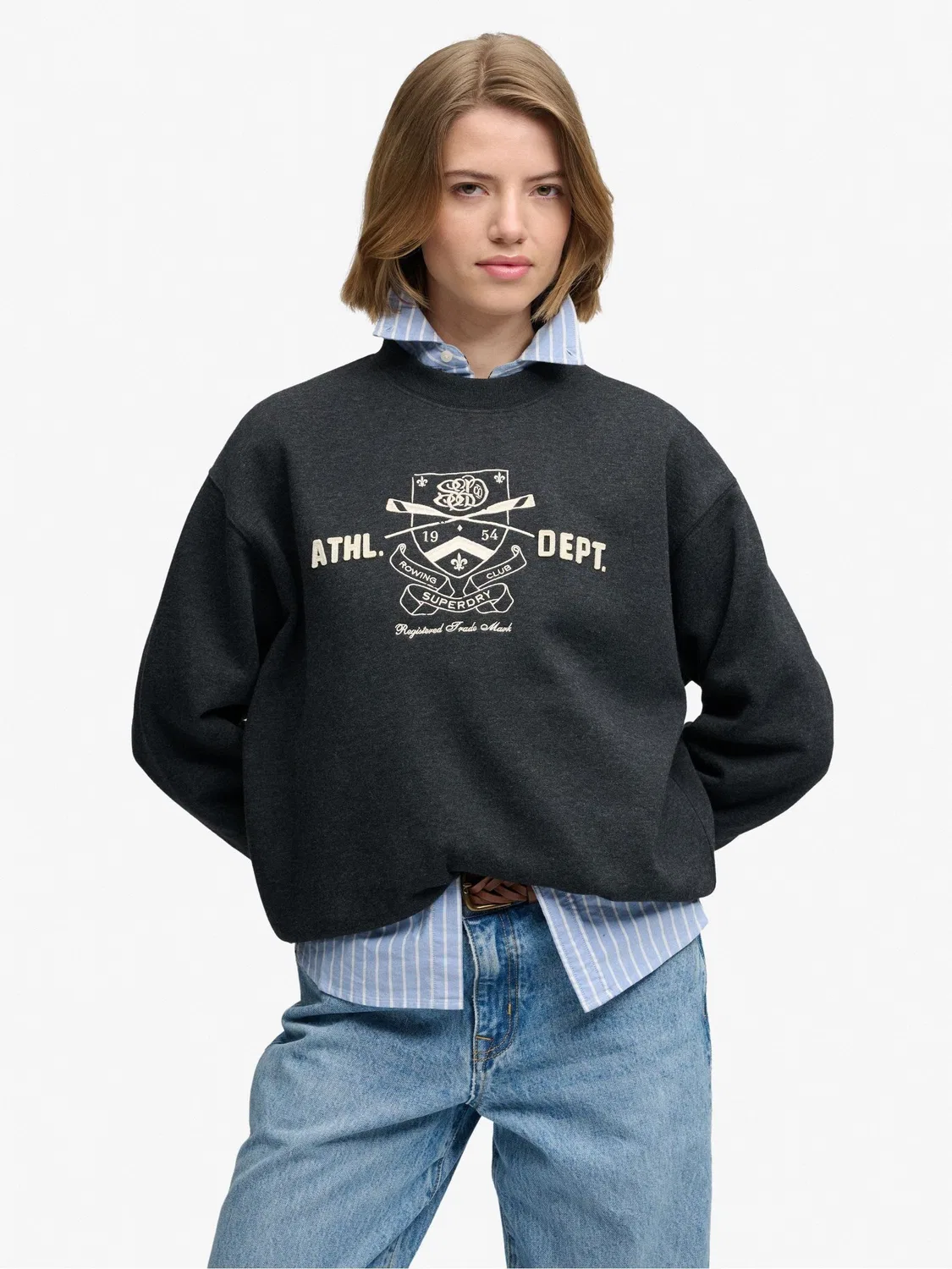 Свитшот Country Club Superdry, черный — фото 3