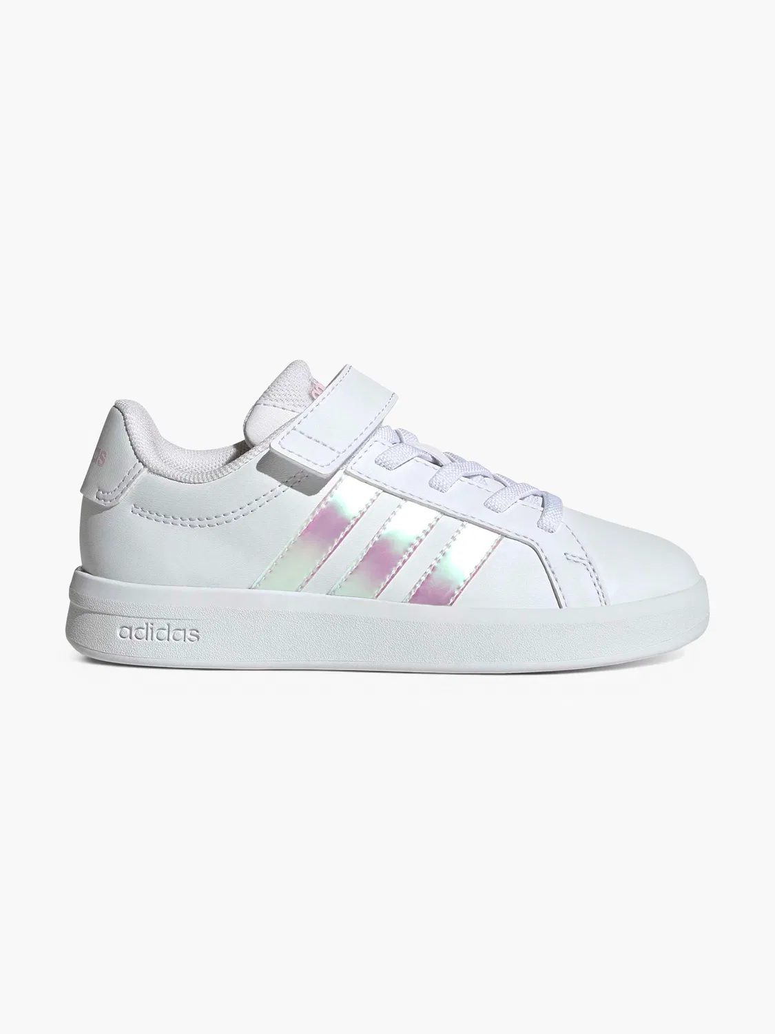Детские кроссовки на липучках Adidas Grand Court 3.0 EL C, белый