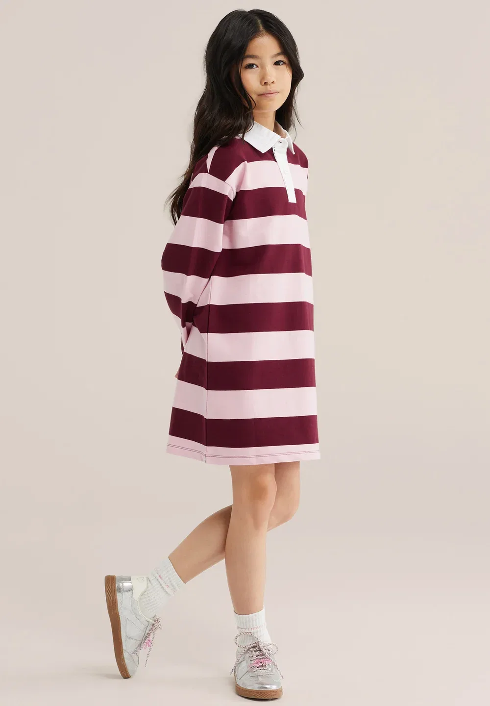 Трикотажное платье We Fashion, Pink