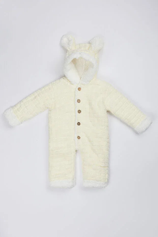 Детский комбинезон с капюшоном и ушками кролика Lui Baby, Yellow — фото 3