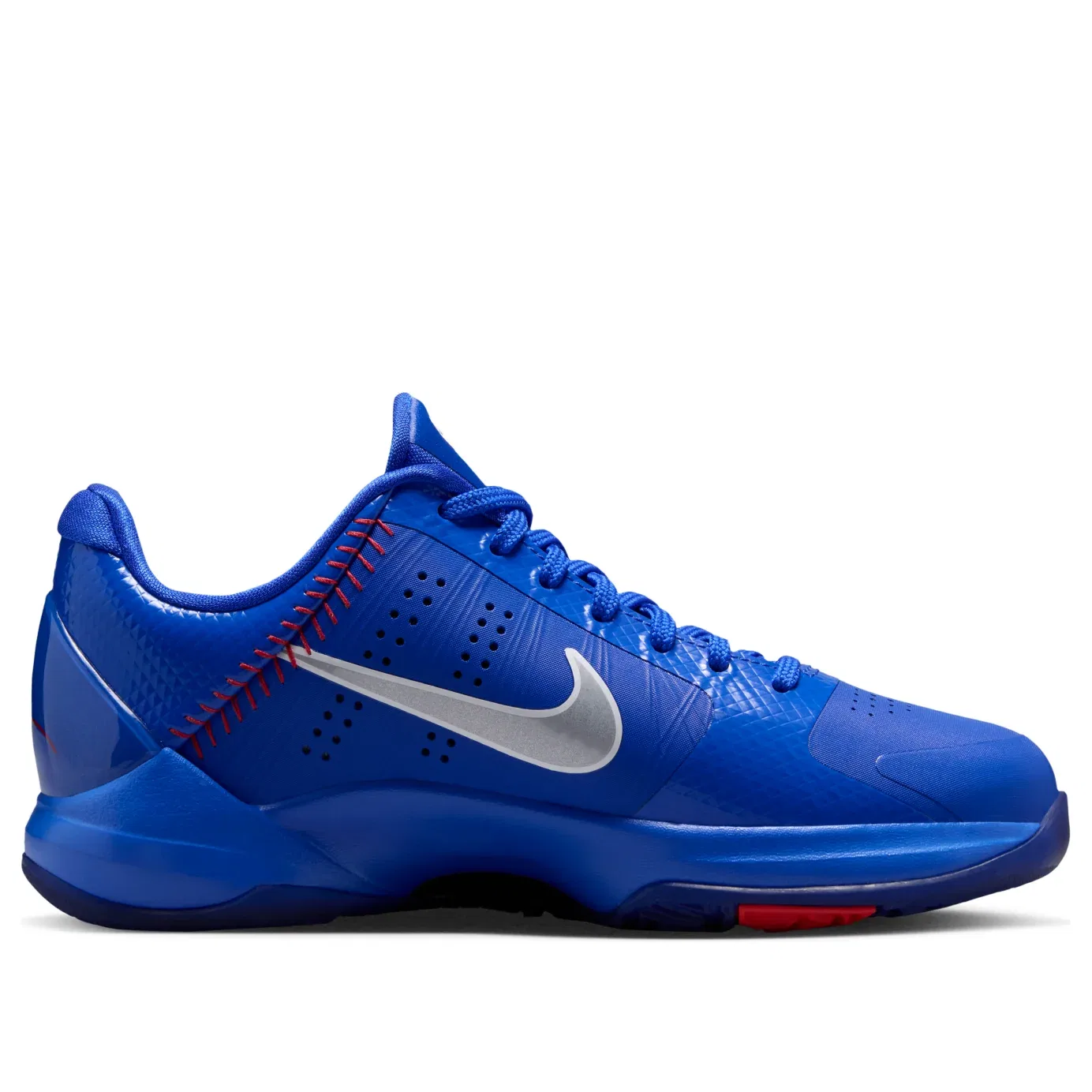 Детские кроссовки с синтетическим верхом Kobe 5 Protro 'Dodgers' Nike, Rush Blue/Wolf Grey/Comet Red — фото 2
