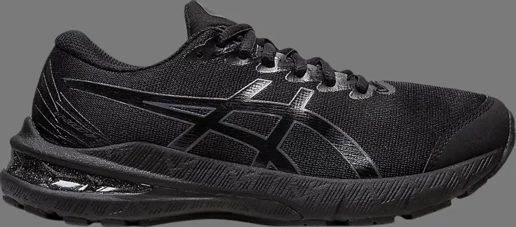 

Кроссовки gt 2000 11 gs 'triple black' Asics, черный
