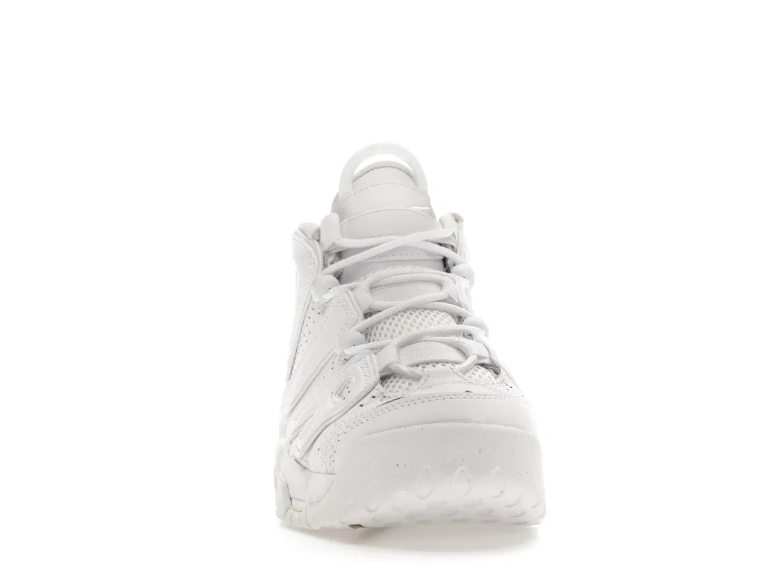 Детские кроссовки для мальчиков с воздушной амортизацией Nike Air More Uptempo Nike, White/Midnight Navy/White — фото 2
