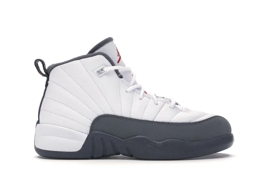 Детские кроссовки Lifestyle Jordan 12 Retro Jordan, White/Dark Grey-Gym Red