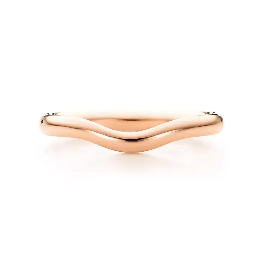 Кольцо Tiffany & Co. x Elsa Peretti Wedding Band, розовое золото