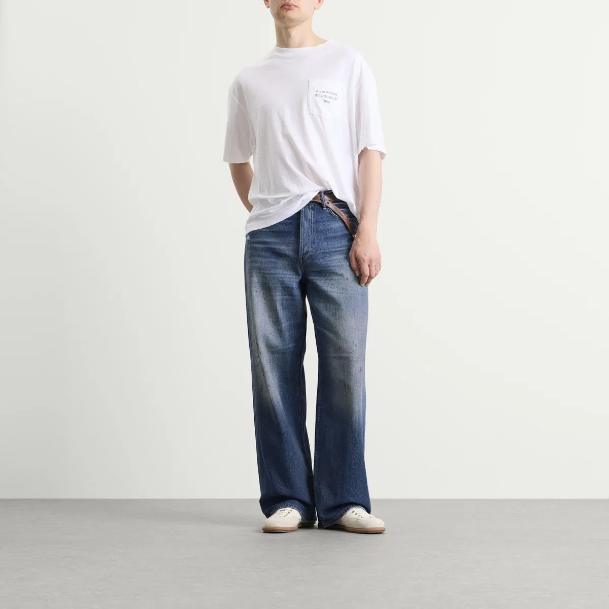 Джинсы свободного кроя 1981 Acne Studios, Mid Blue — фото 4