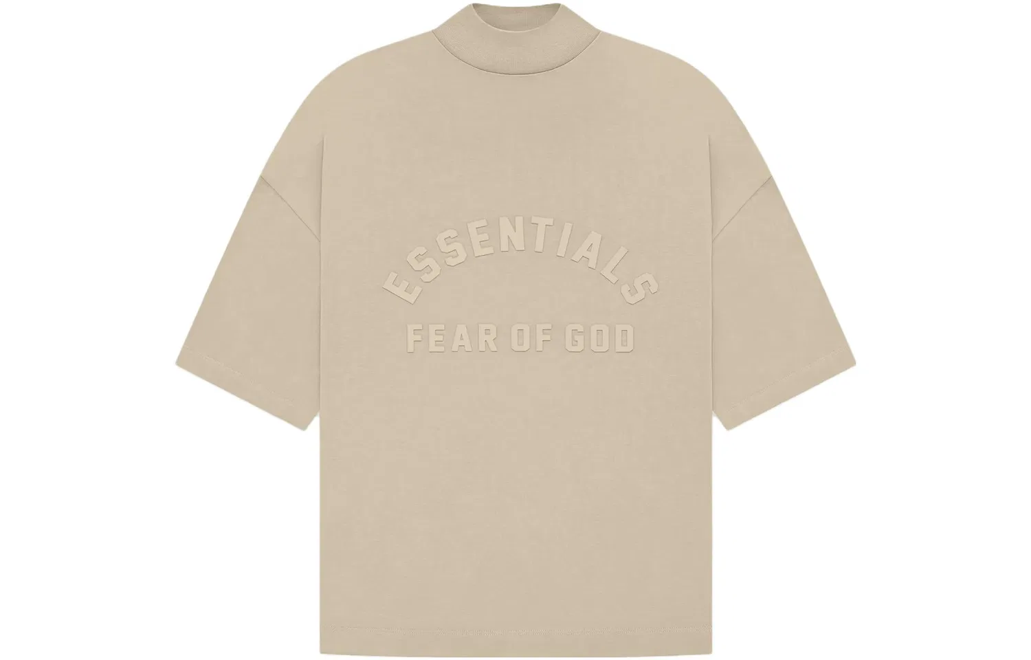 Детская футболка с принтом Fear Of God Essentials Kids, Beige Gray