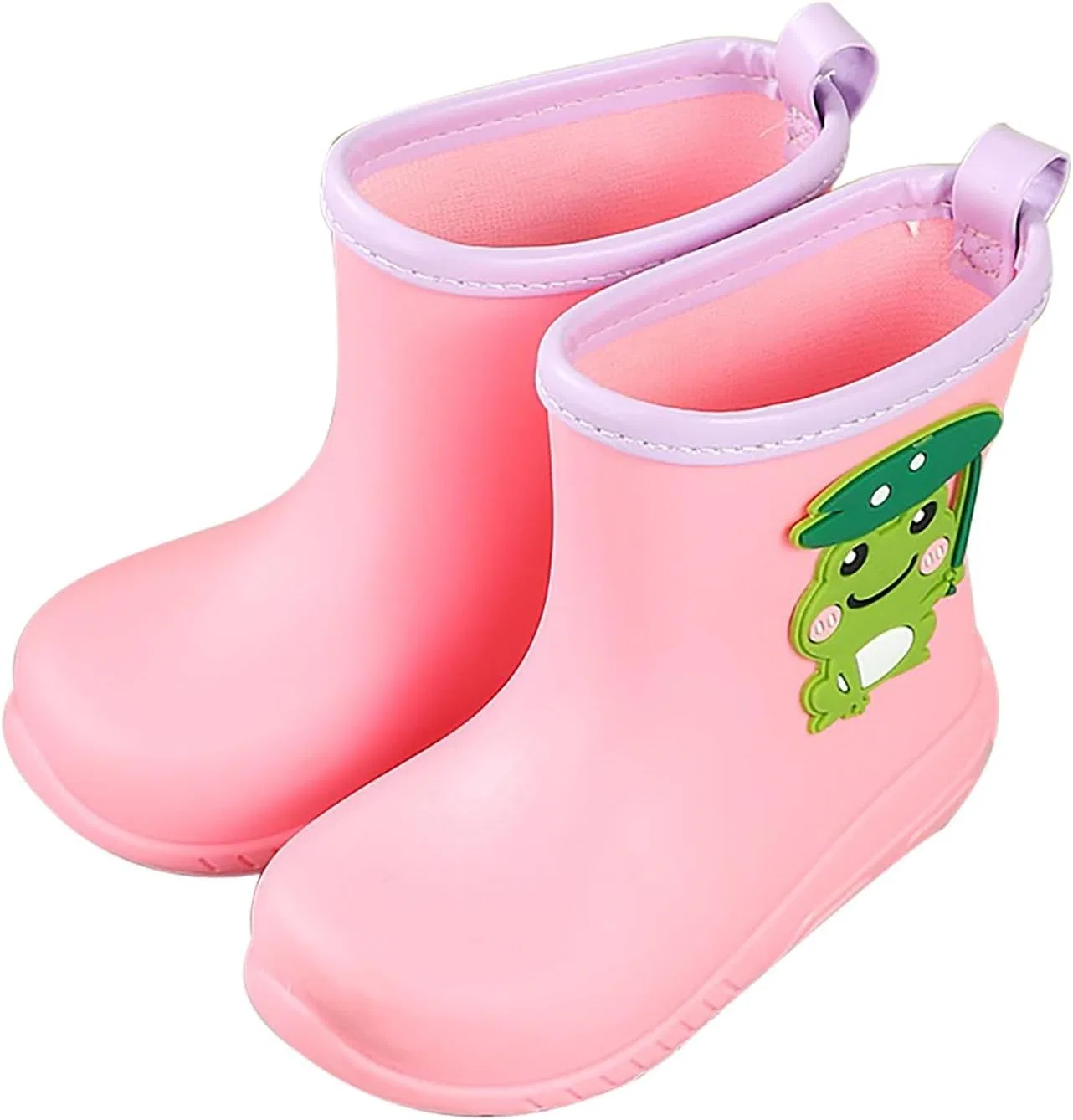 Детские резиновые сапоги для девочек с принтом лягушки Frog Graphic, Pink