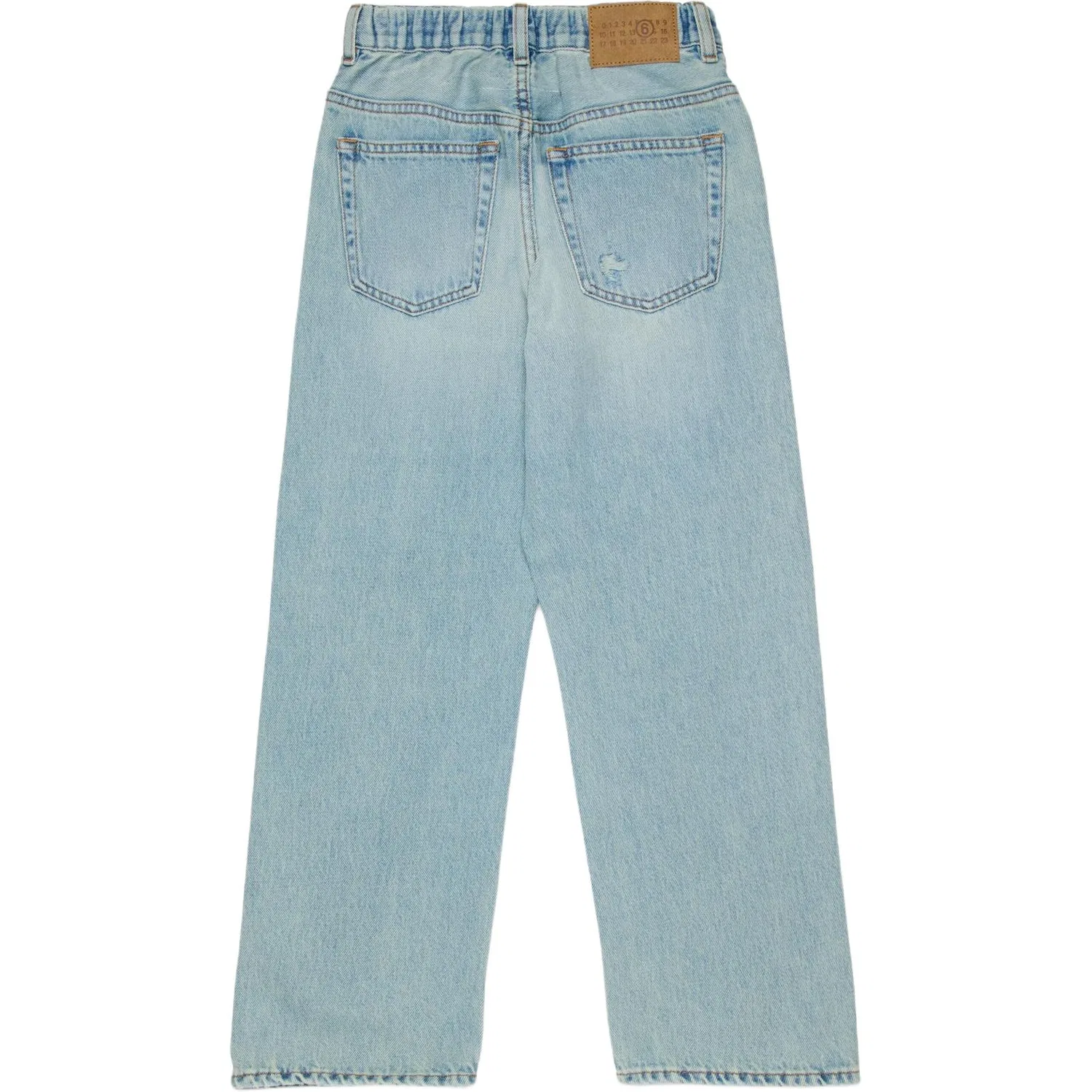 Детские джинсы MM6 Maison Margiela, Light Blue — фото 3