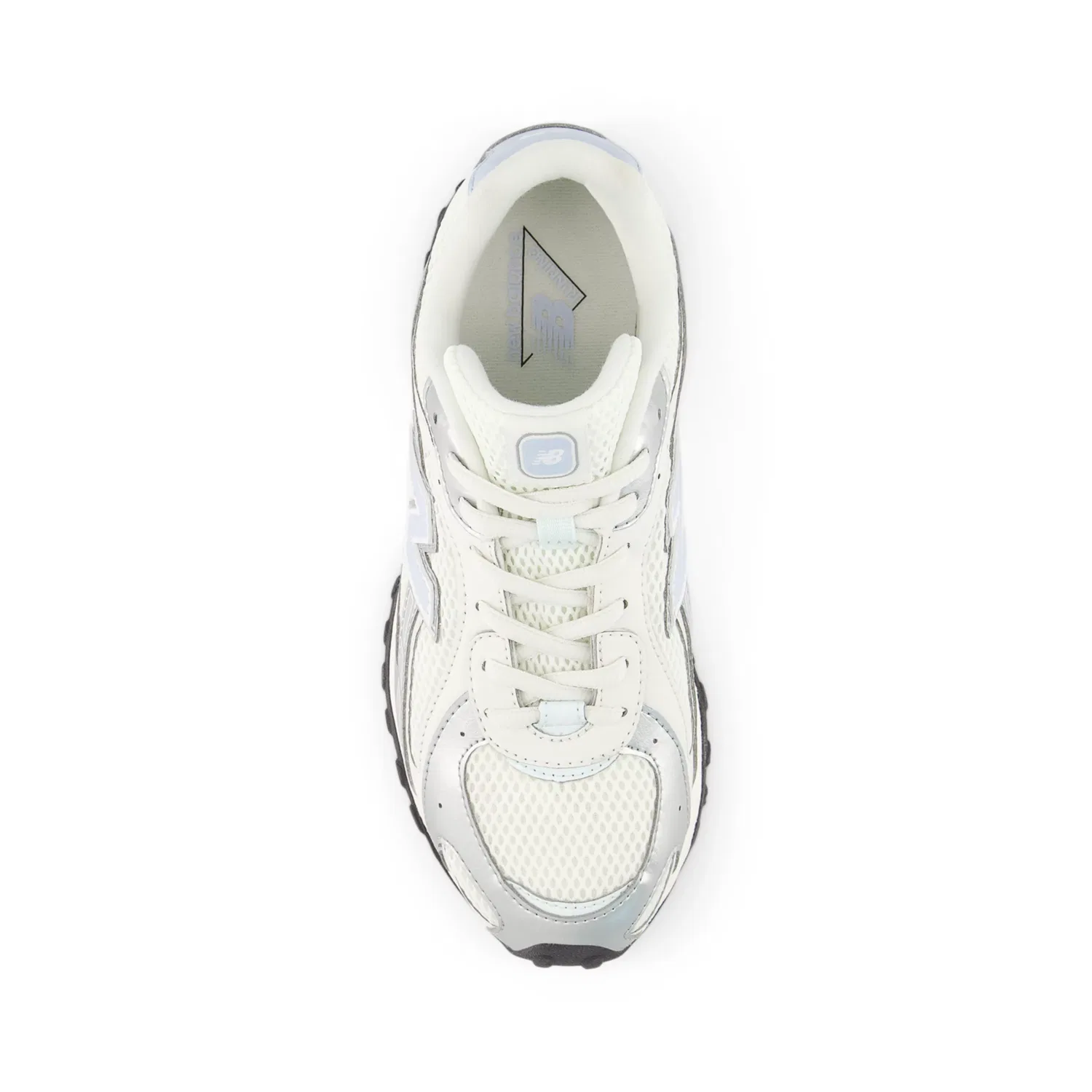 Детские кроссовки с шнуровкой 204L New Balance, White With Oxford Blue — фото 4