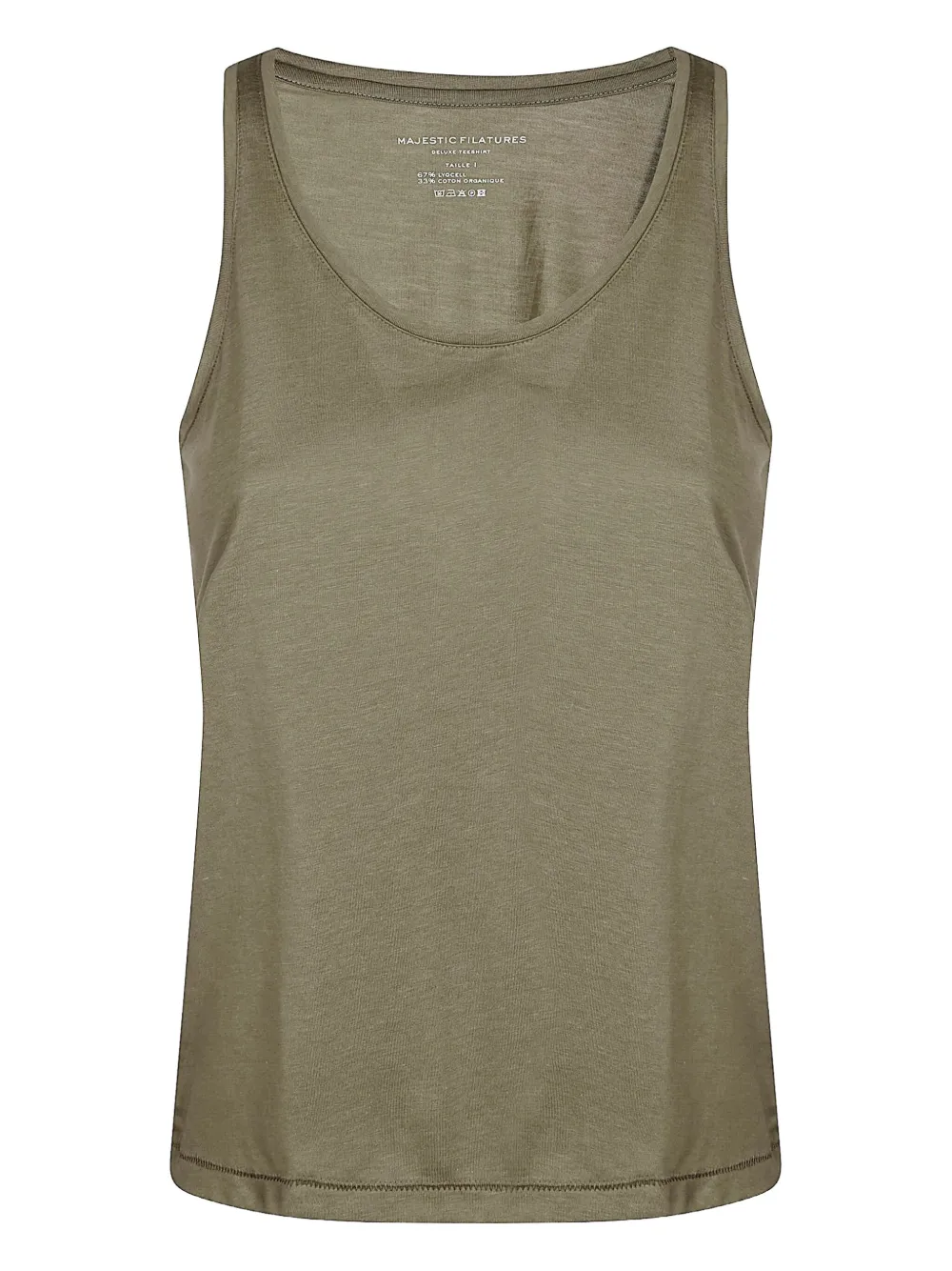 

Топ с U-образным вырезом Majestic Filatures, зеленый