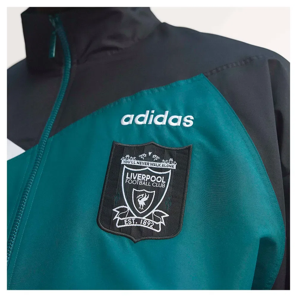 Мужская куртка-олимпийка Liverpool FC 1995 Adidas, Blue — фото 2