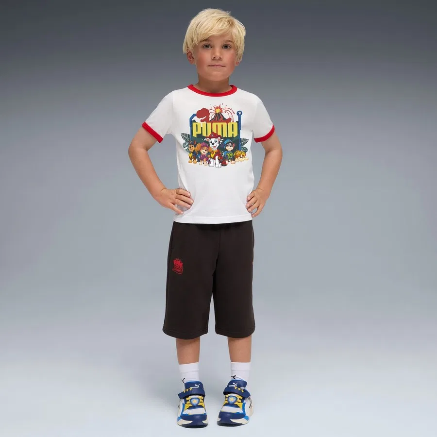 Детская футболка с принтом Puma x Paw Patrol, Puma, Белый — фото 3