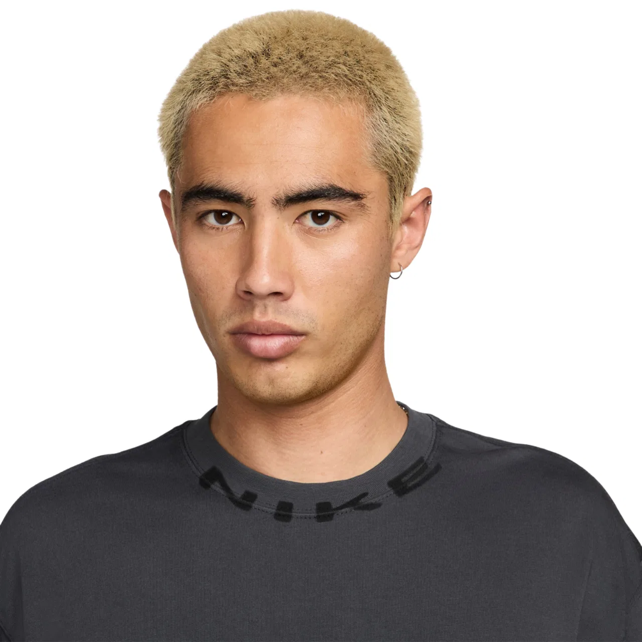 Мужская футболка OC Collar Print Nike, цвет Anthracite — фото 3