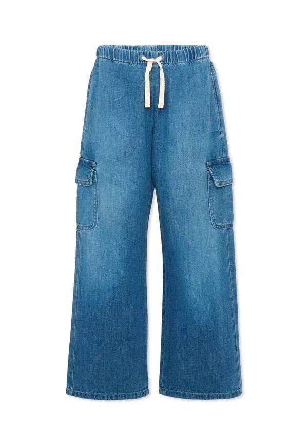 Брюки с принтом, Relaxed Fit Jeans, Palm Angels, Light Blue, светло-голубой