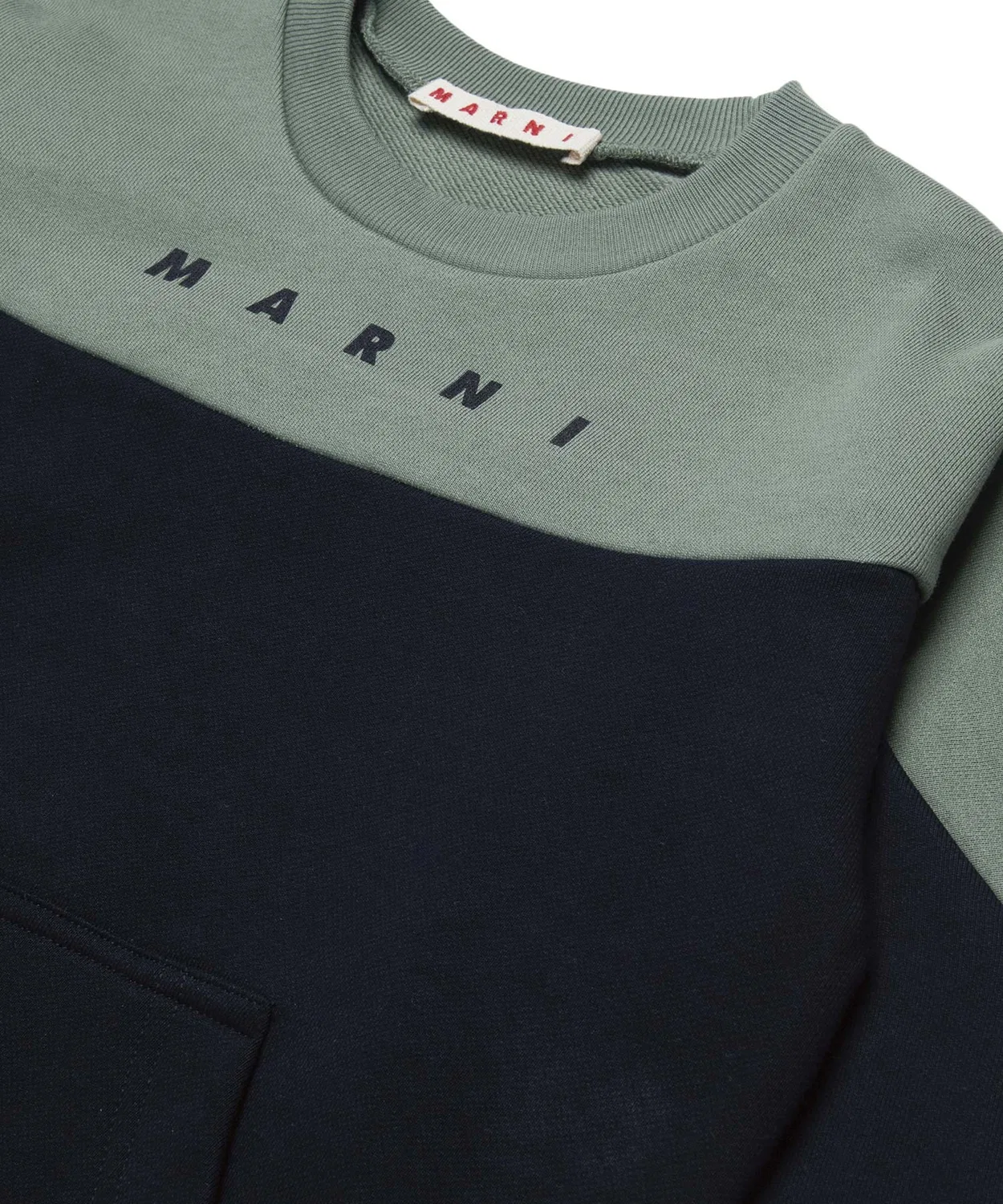 Детский свитшот с длинным рукавомColor Block MARNI, Black — фото 3