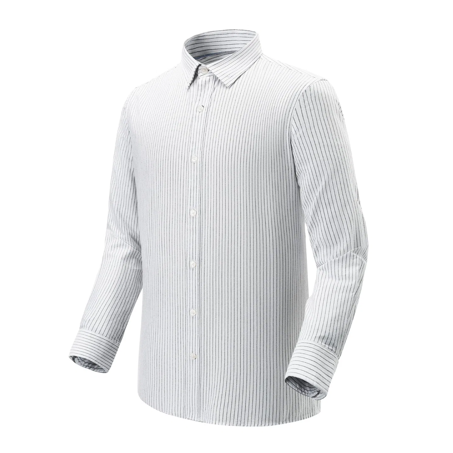 Детская рубашка с длинным рукавом Red Bean, White Pinstripe