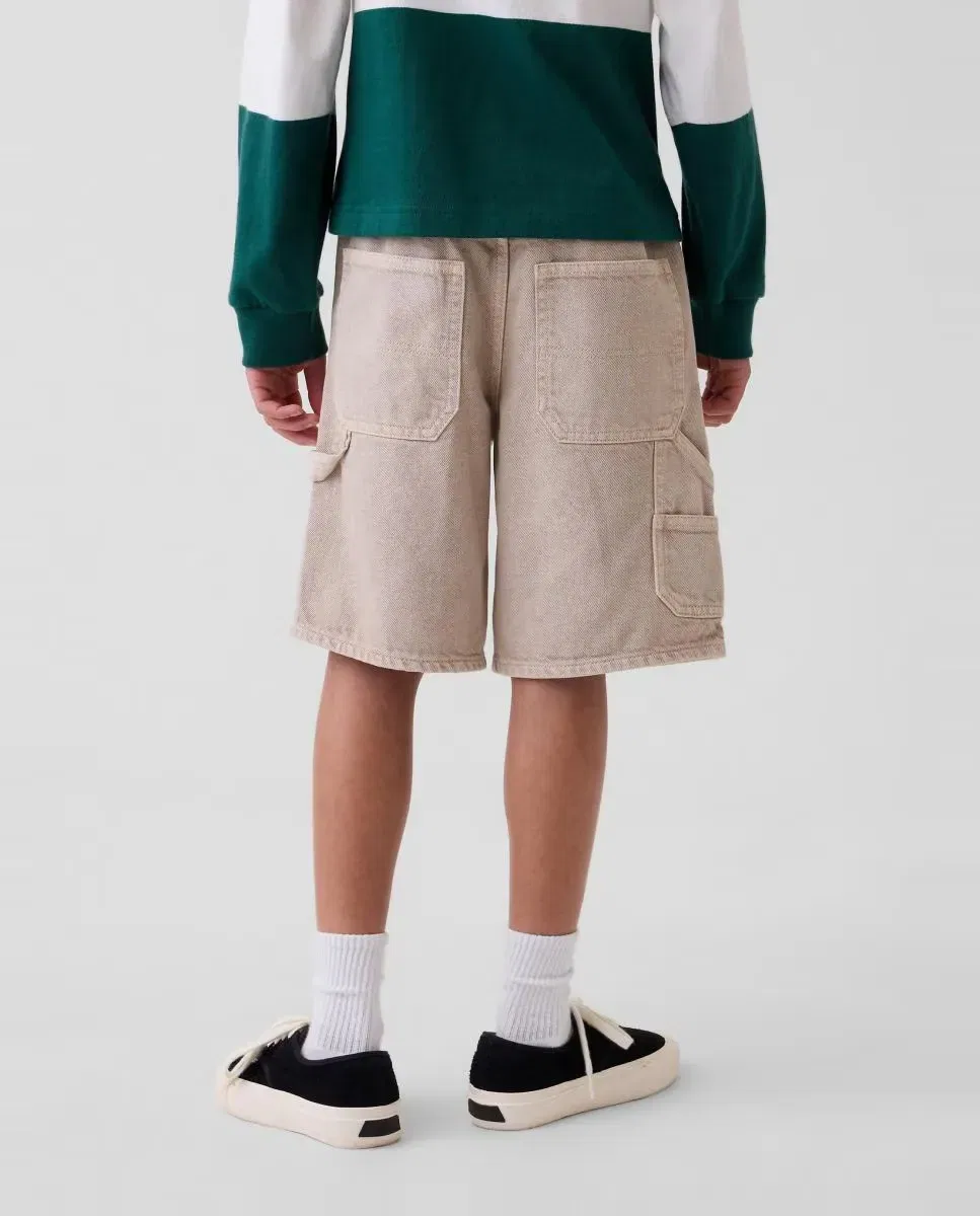 Детские шорты для мальчиков с эластичным поясом Gap, Beige — фото 3