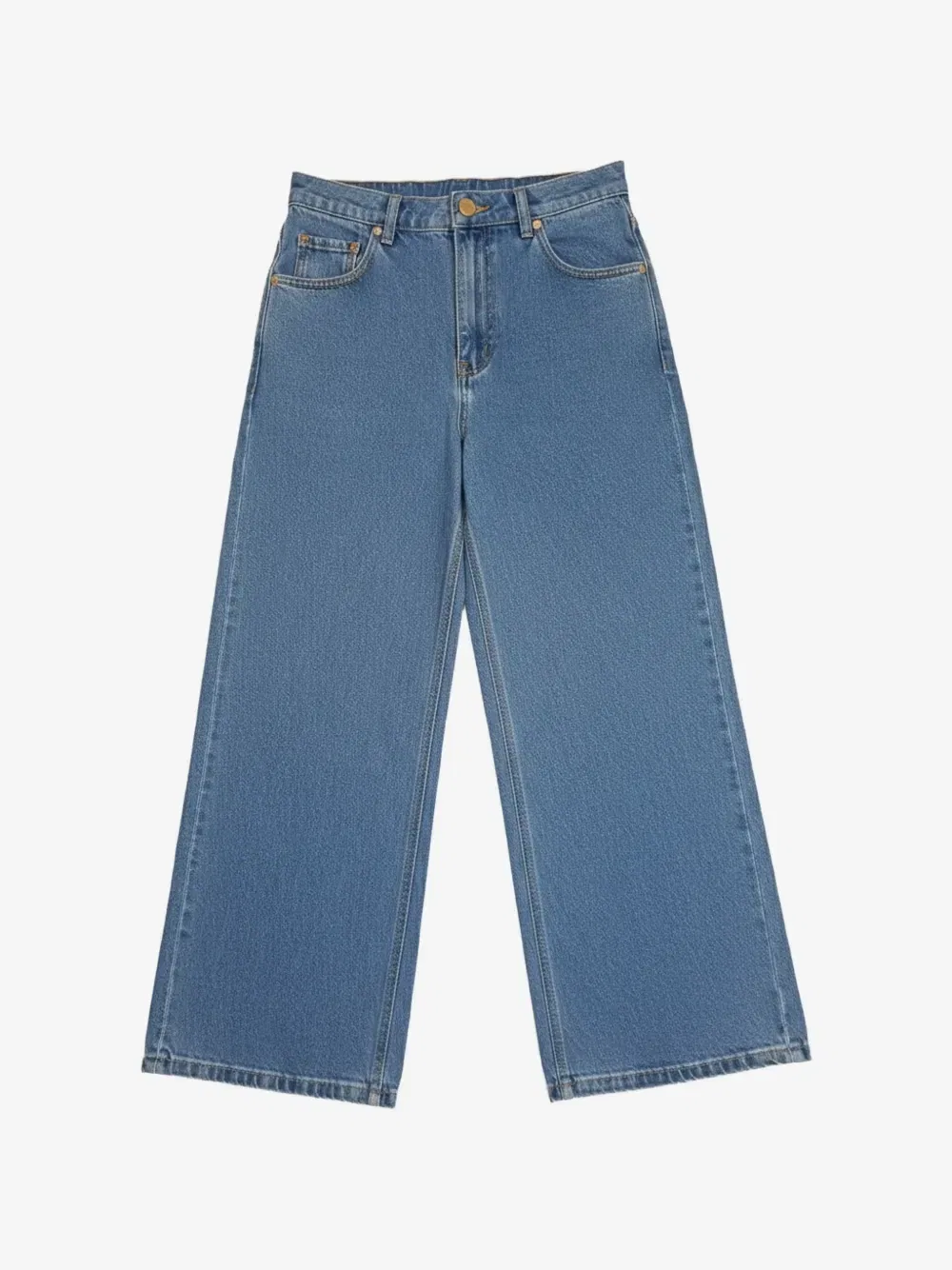 Широкие джинсы Elisabetta Franchi Kids, синий