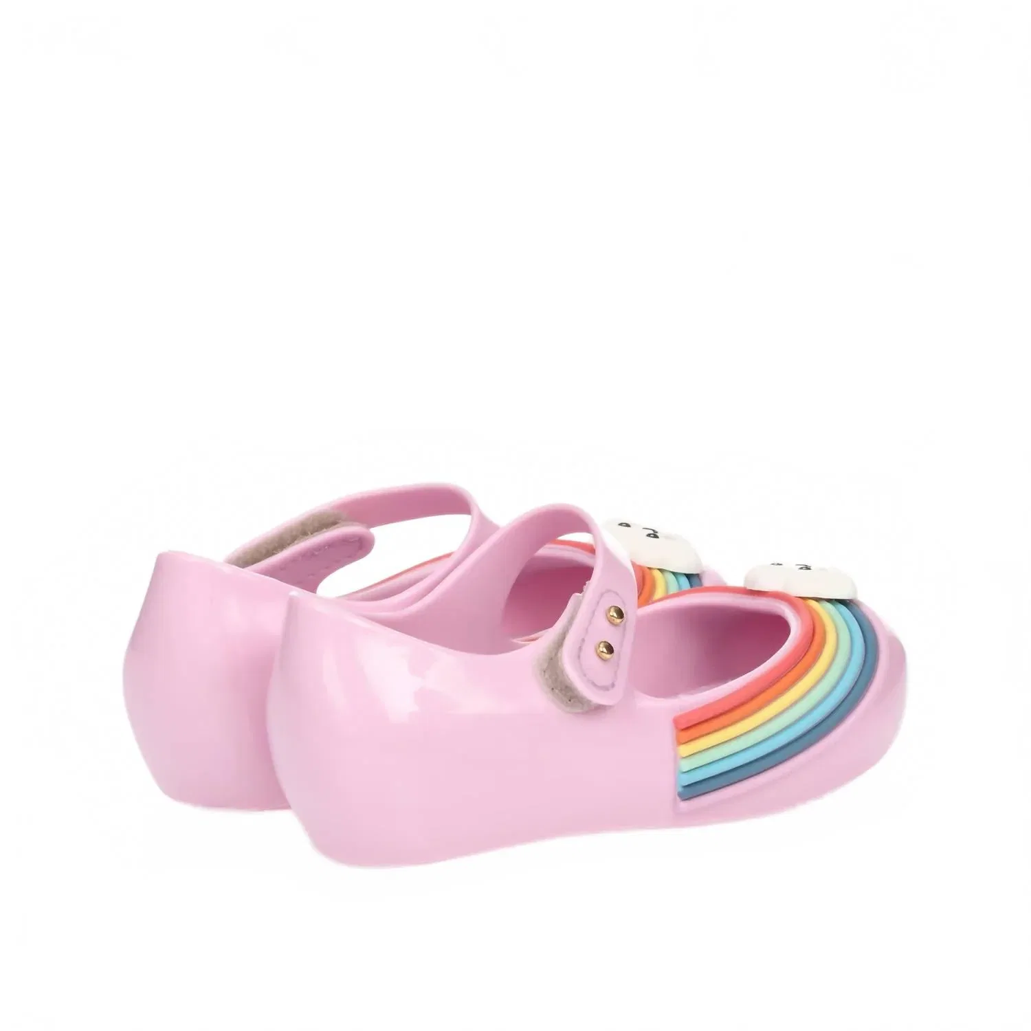 Детские сандалии для девочек с круглым носом Ultragirl Sunny Day Mini Melissa, Pink/White — фото 2