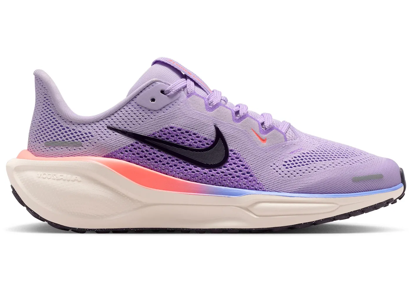 Детские кроссовки для бега с амортизацией Nike Air Zoom Pegasus 41 Nike, Violet Mist Bright Violet Sapphire Purple Dynasty