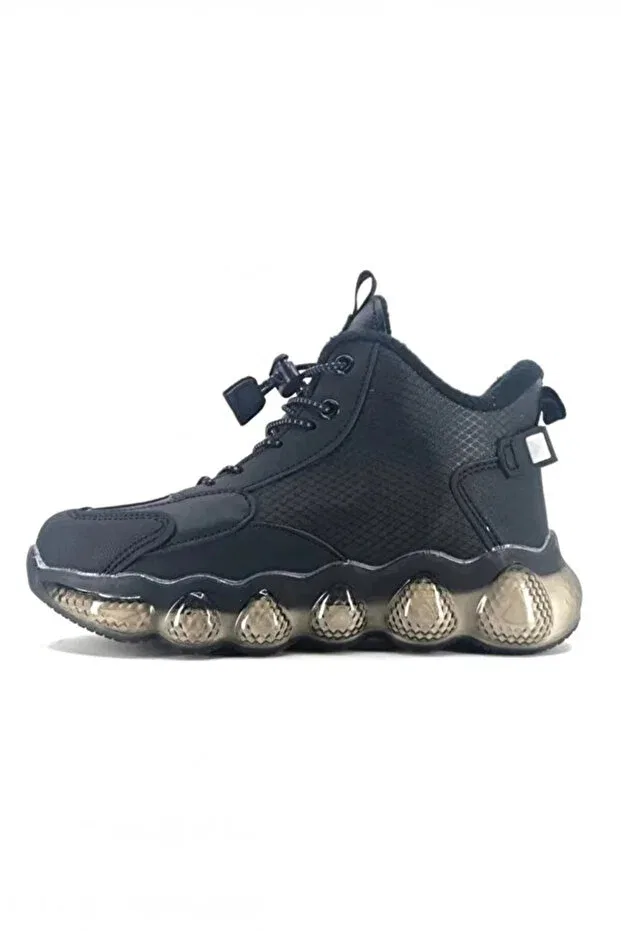 Детские ботинки для девочек на плоской подошве Edi Boy's Boots Cool, Black — фото 3