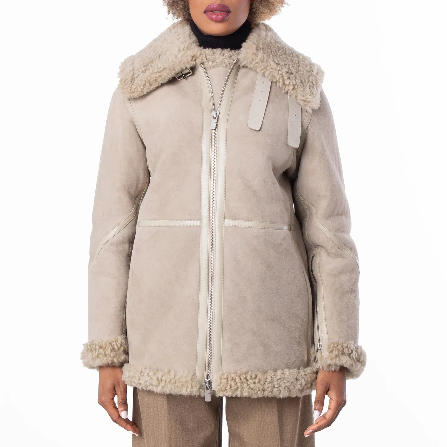 Куртка-авиатор из овчины Burberry, Field