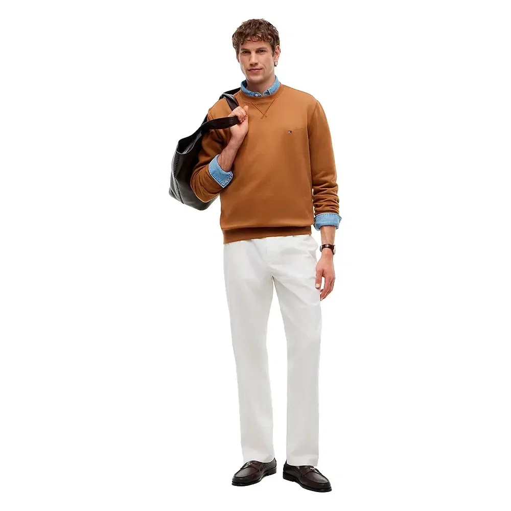 Мужской свитшот из флиса Tommy hilfiger, Brown — фото 4