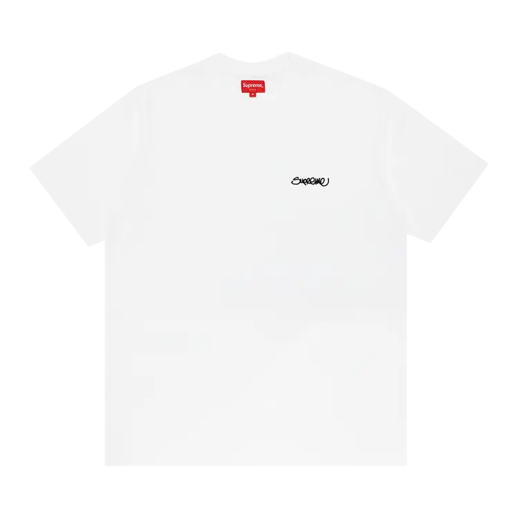 

Футболка Supreme Washed Handstyle Short-Sleeve Top 'White', белый