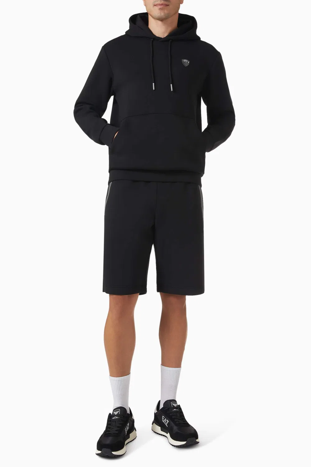 Худи с логотипом Logo Drawstring Emporio Armani — фото 2