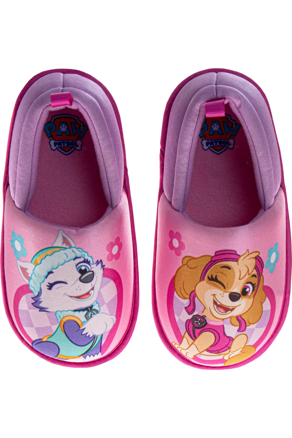 Тапочки детские для девочек с персонажами Paw Patrol Nickelodeon, Pink Purple