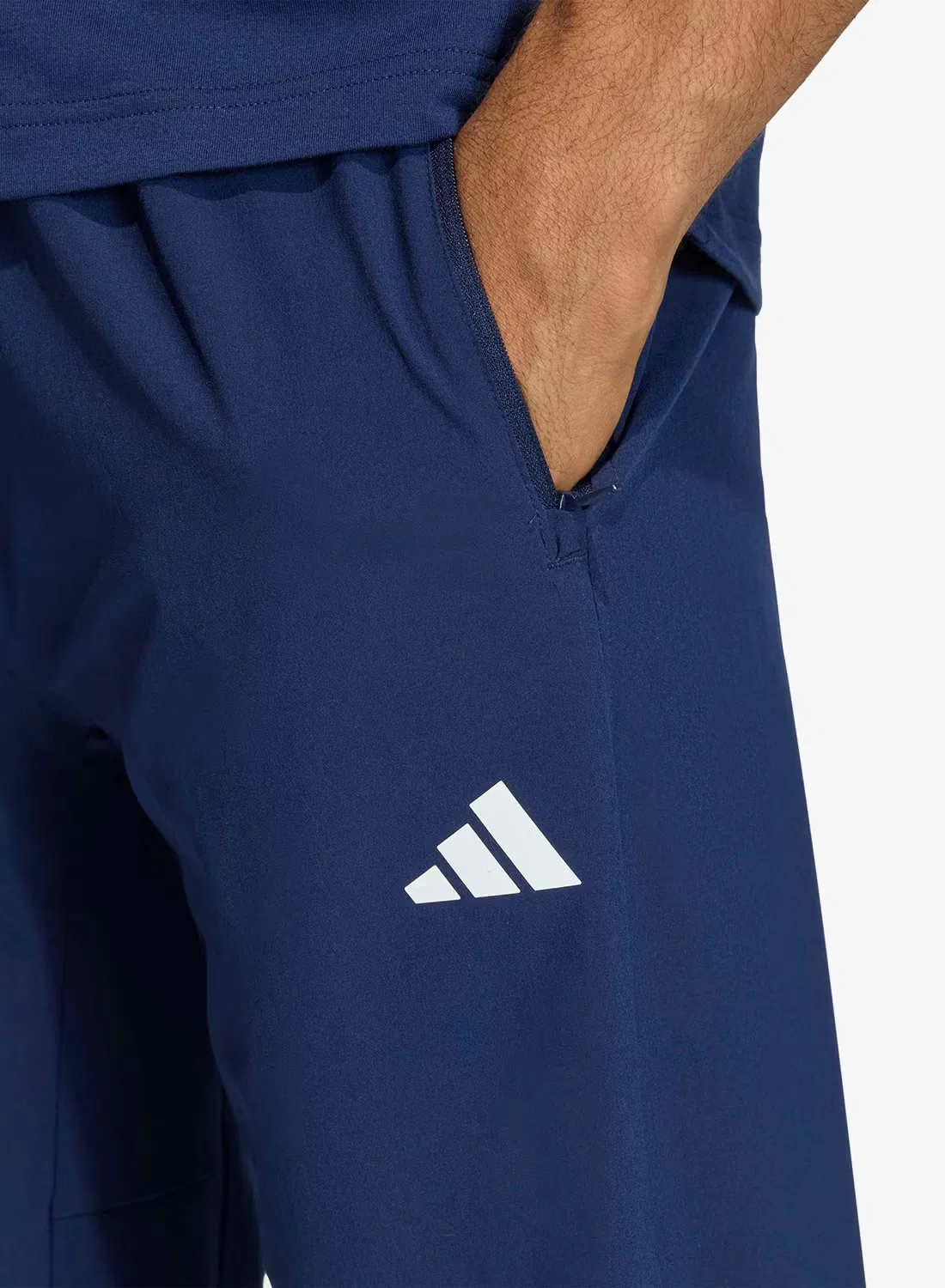 Брюки-джоггеры с технологией Climacool Flex Woven 3/4 Adidas, темно-синий — фото 3